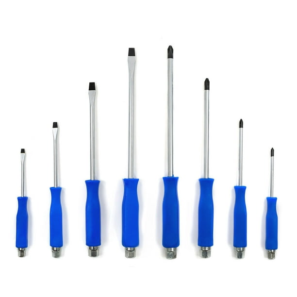 6x ASSORTED MAGNETIC CRV SCREWDRIVERS Slotted Philips Torx DIY Home Improvement